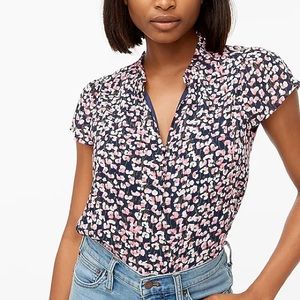 JCrew • Ruffleneck button-up shirt